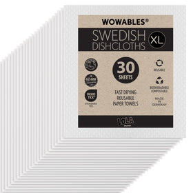 LOLA Swedish dishcloth XL roll with 30 sheets for quick kitchen cleanup