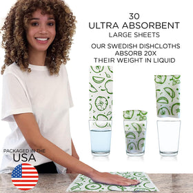 LOLA high absorbency up to 20x weight for fast pick-ups.