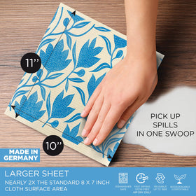 LOLA dishcloths absorbent sheets capture spills efficiently, reducing waste and replacing disposables