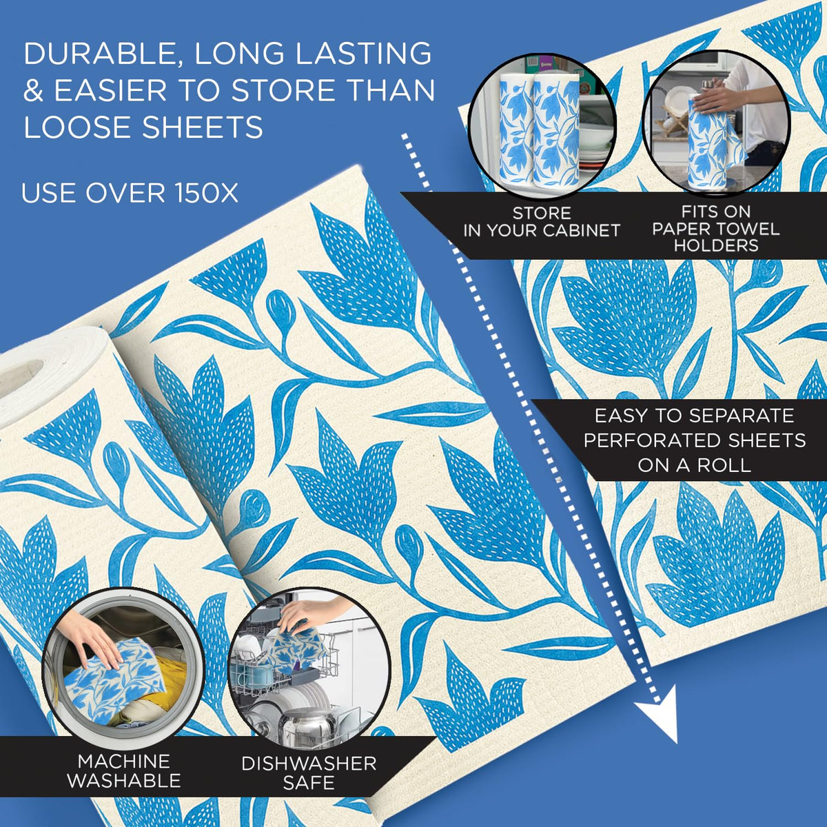 LOLA eco-friendly cellulose blend emphasizes plant-based, biodegradable material for sustainable kitchen cleaning