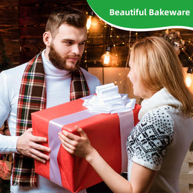 Lollicy oven-safe bakeware to 450°F supports versatile cooking from roasting to baking.