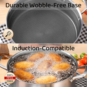 LOLYKITCH ceramic non-stick coating close-up, durable surface for easy release