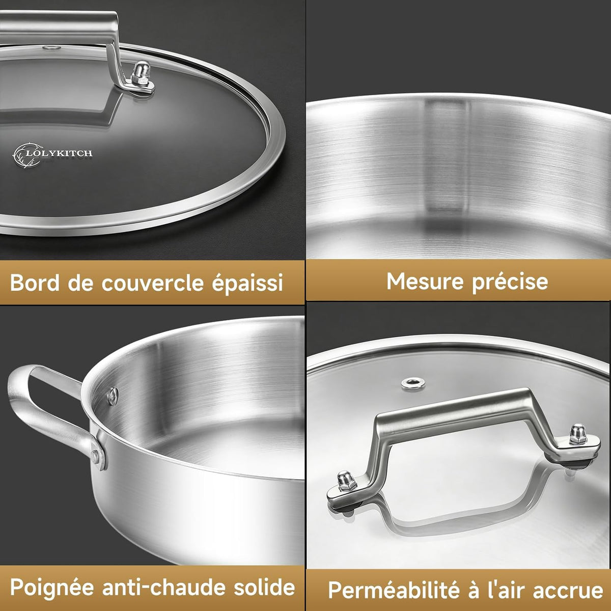 LOLykitch 8qt capacity is perfect for family meals and large batches.