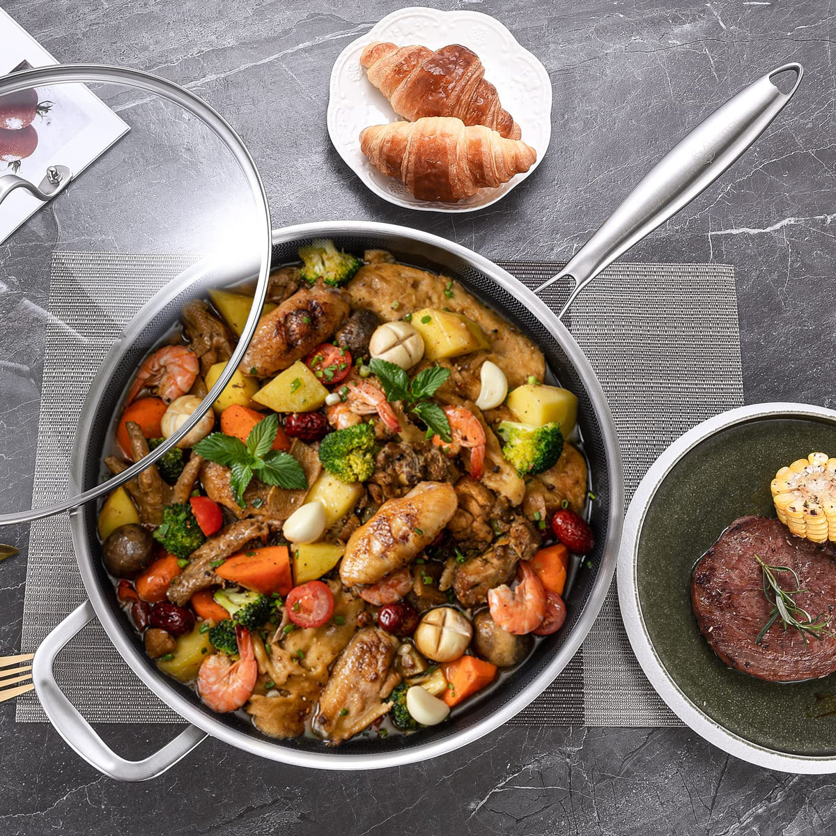 LOLYKITCH PFOA-free SGS-certified pan for safe cooking