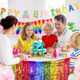 LOLStar rainbow fringe detail adds depth to table setup visuals.