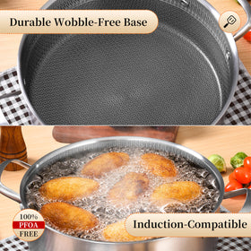 LOLYKITCH double short handles design saves space in small kitchens and travel setups.