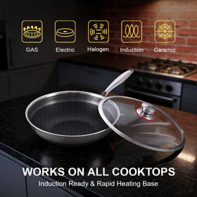 LOLYKITCH induction-compatible wok with oven-safe design.