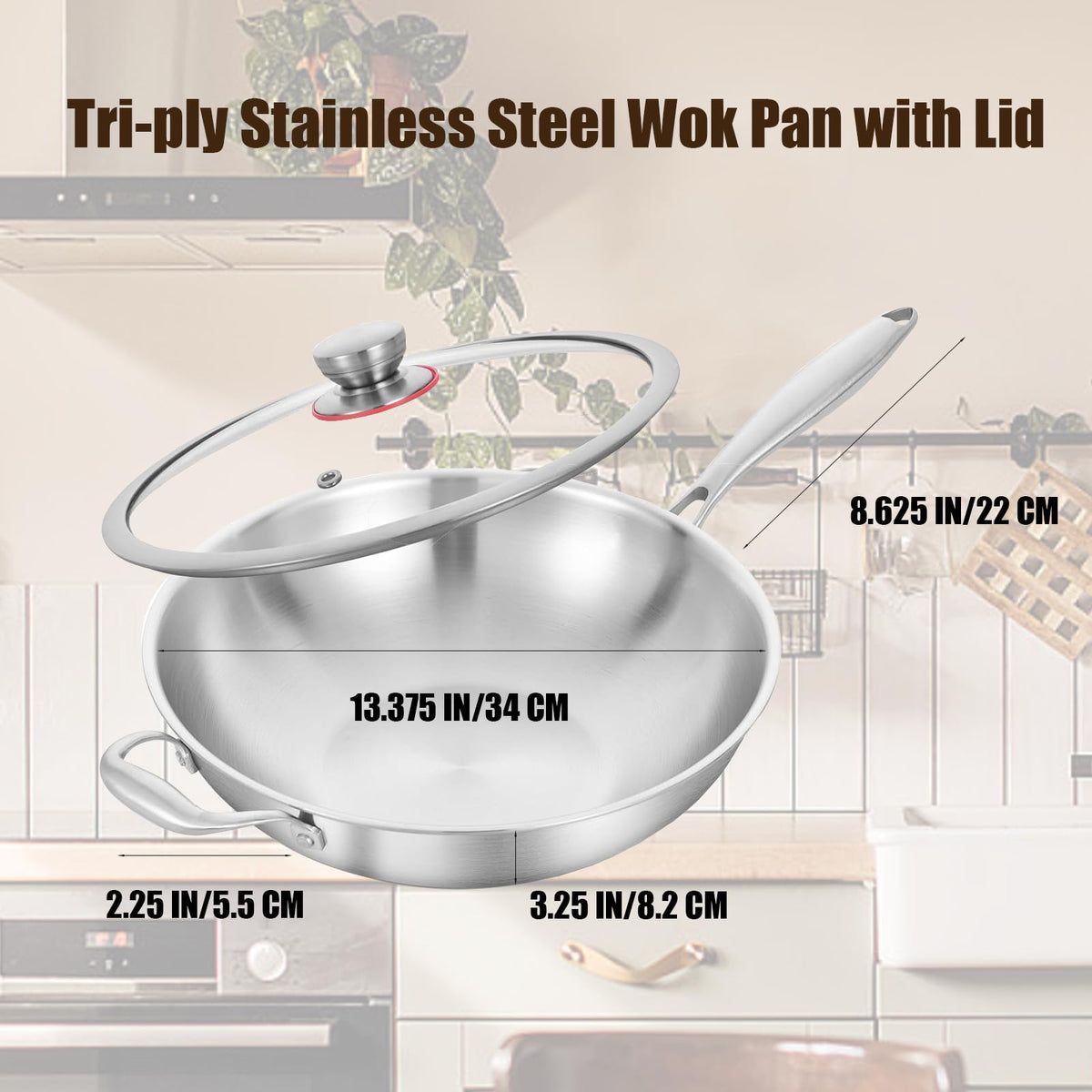 LOLYKITCH large 13-inch capacity ideal for family meals and big batches.