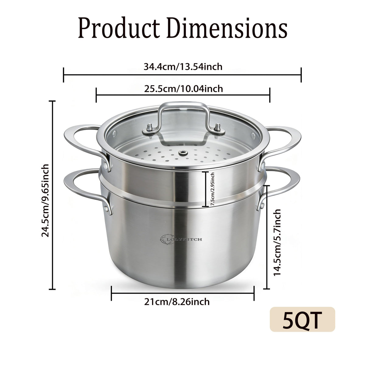 LOLYKITCH steamer pot tamales and seafood steaming in a versatile setup.