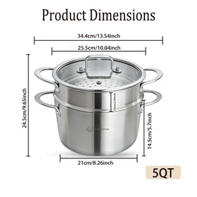 LOLYKITCH steamer pot tamales and seafood steaming in a versatile setup.