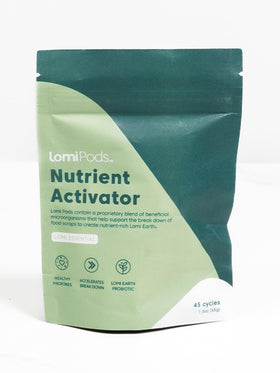 LOMI Pods packaging highlights USA-made quality for convenient home composting.