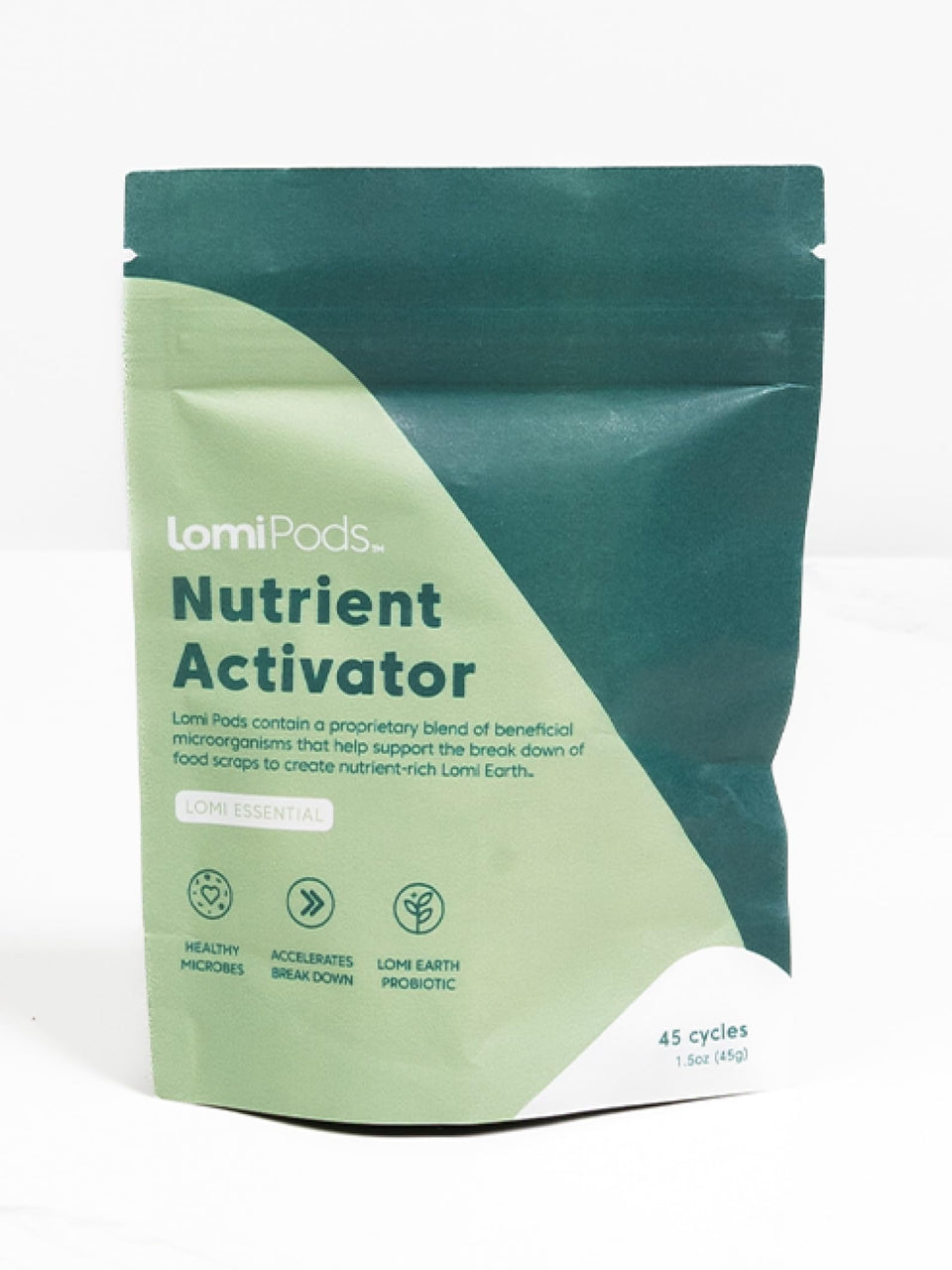 LOMI Pods packaging highlights USA-made quality for convenient home composting.