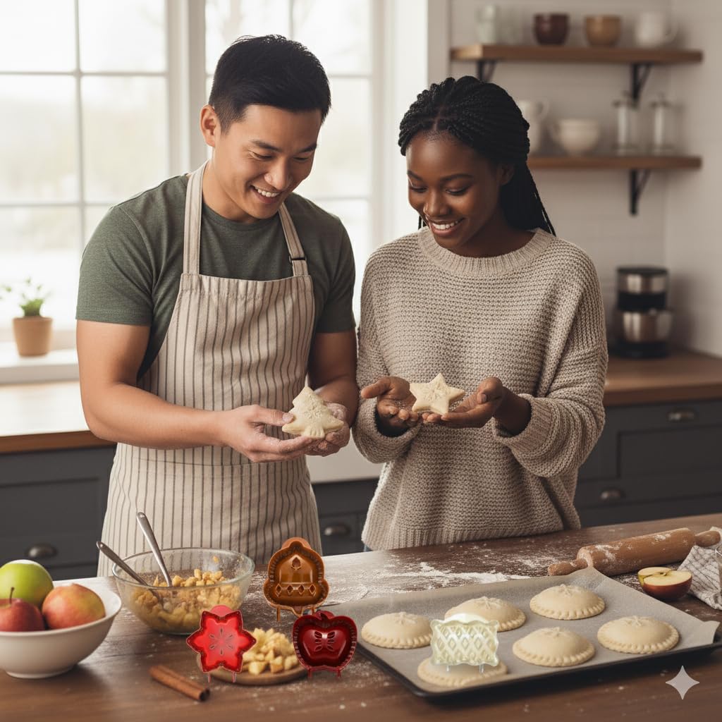 LONEA pie mold cuts dough and shapes evenly for adorable mini pies