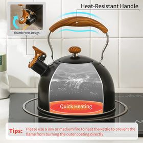 Lonffery's food-grade stainless steel resists rust and cleans easily.
