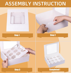 LongTEAM 12-cupcake capacity box supports bulk orders and events