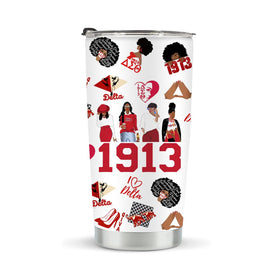 LONGXIN DST Cup 20oz tumbler front view, durable stainless steel and insulation.