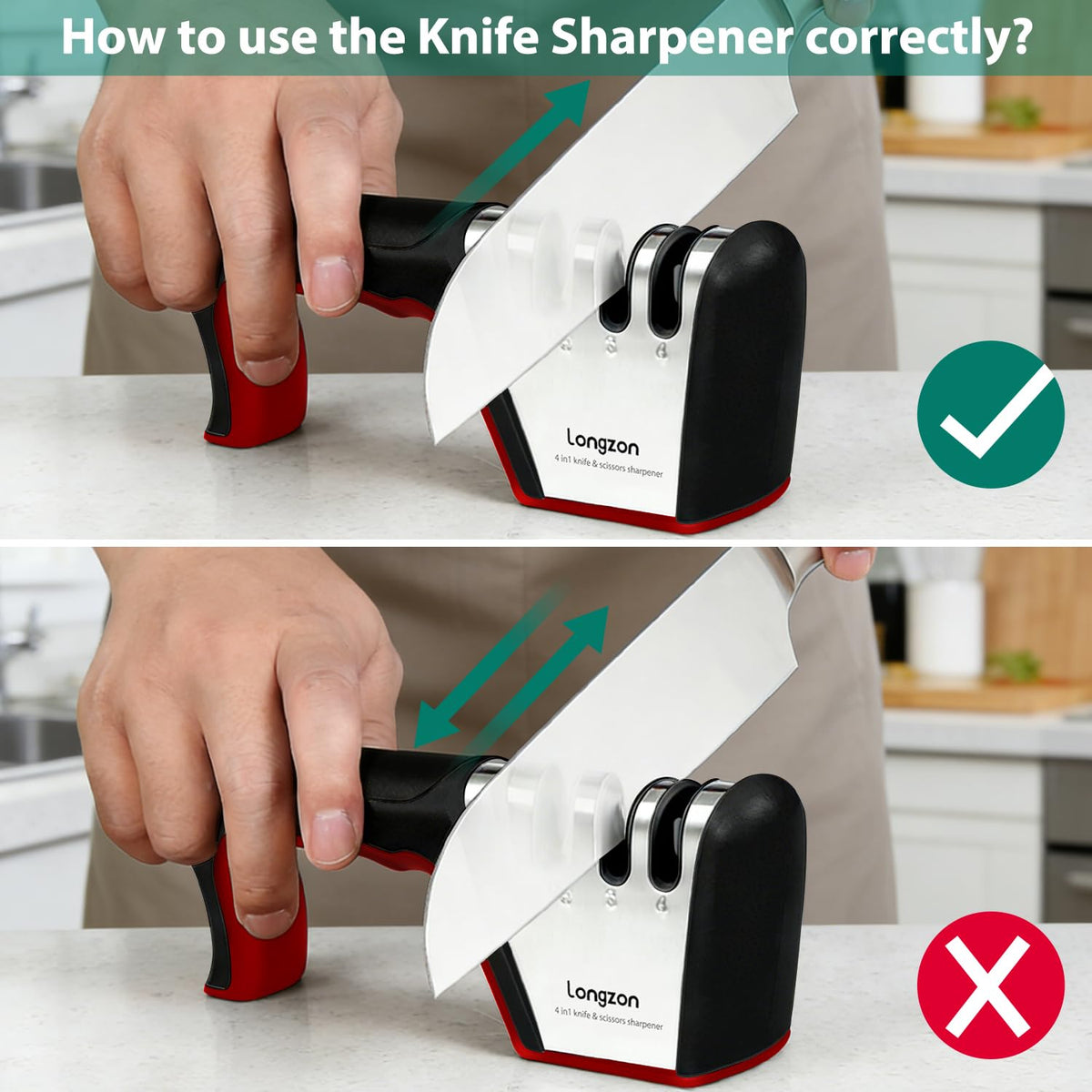 Longzon precision grinding slot polishes blades for a razor-smooth finish.