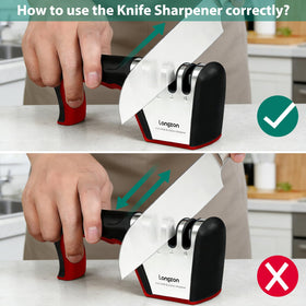 Longzon precision grinding slot polishes blades for a razor-smooth finish.
