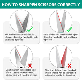 Longzon four-stage slots restore dull blades to sharp performance.