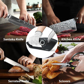 Dedicated slot for household scissors in Longzon sharpener