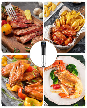 Lonkion Sous Vide Cooker cleaning and storage concept image shows everyday practicality.