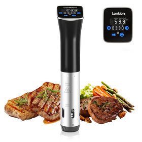 Lonkion Sous Vide Cooker front view with precise temperature control for reliable results.