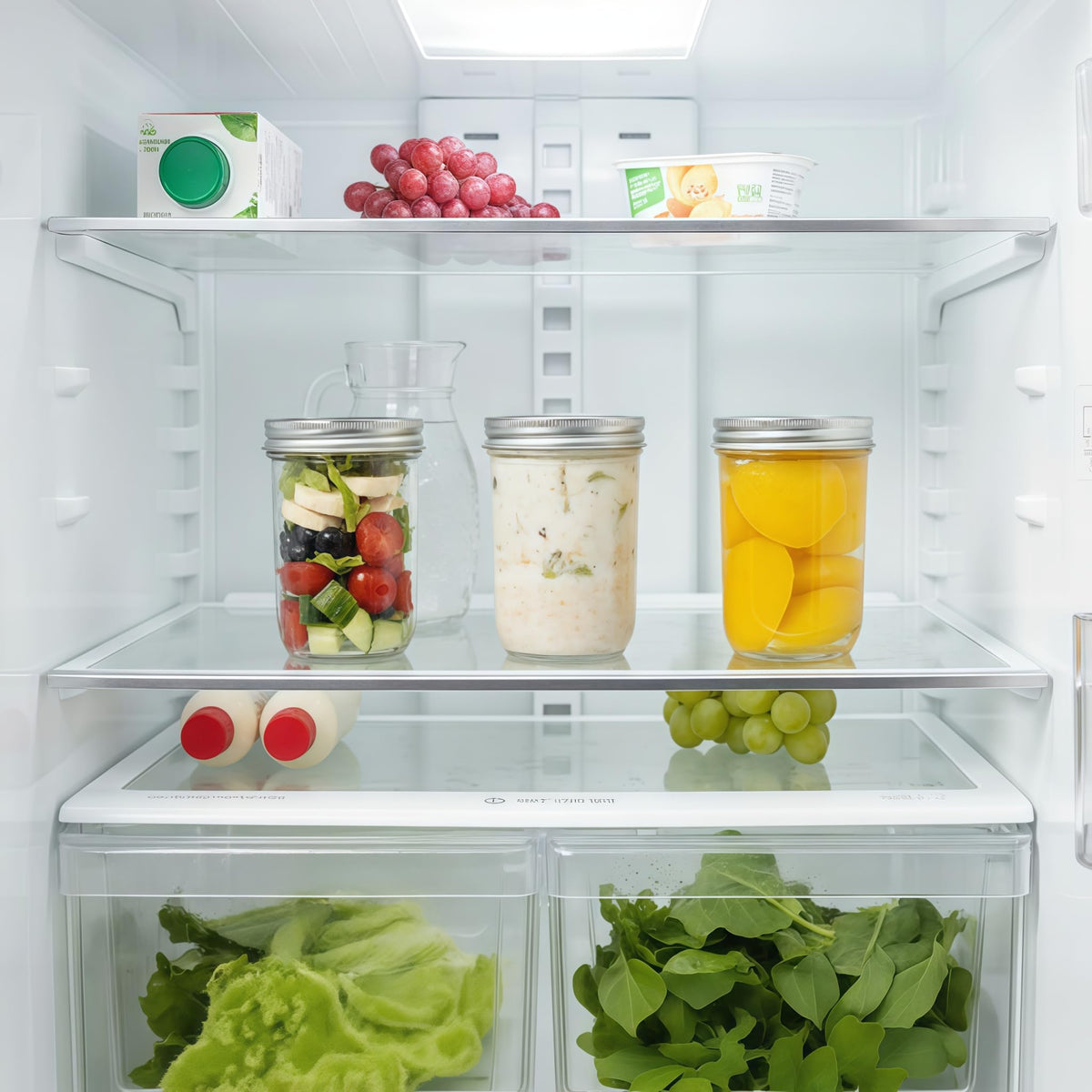 Lonriva jars organized for dry foods and snacks in a pantry