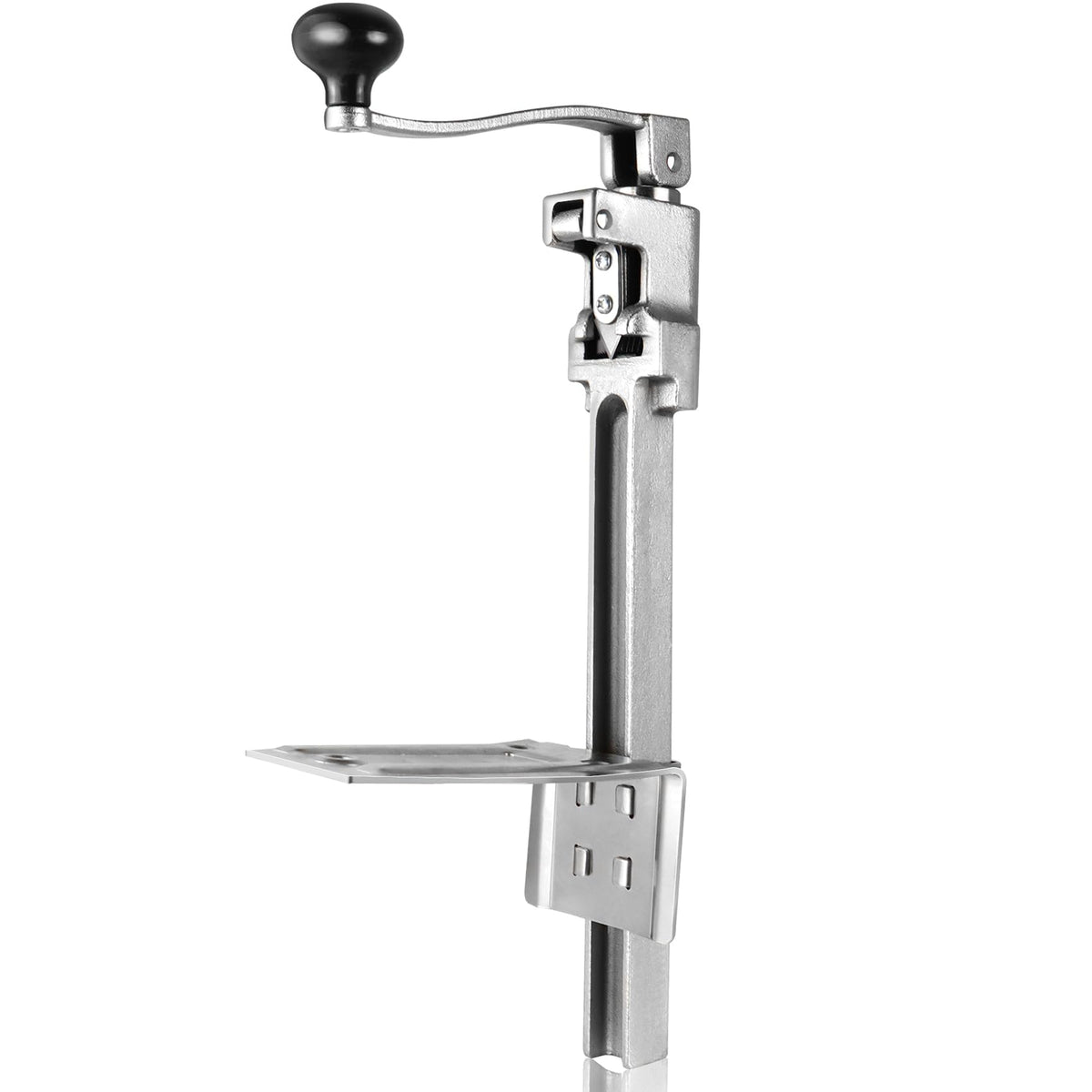 Lonsge commercial can opener base-mounted for stable, long-lasting operation.