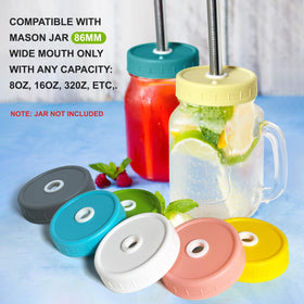 LonXFan outdoor-ready jars with vibrant lids for picnics