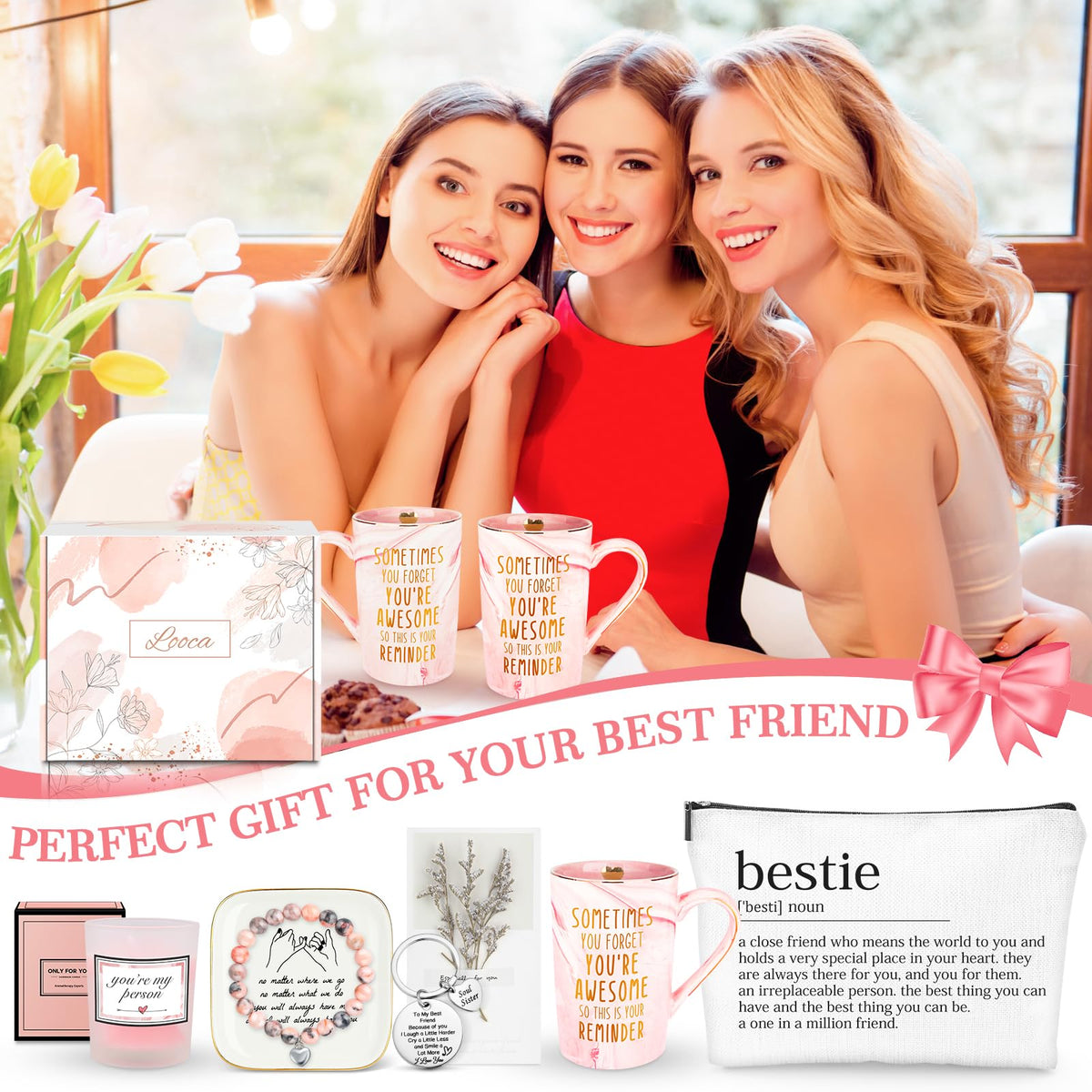 Looca Bestie keychain, durable friend emblem for daily use