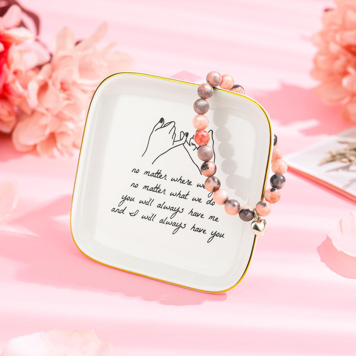 Looca Bestie rose candle, creates calming ambience for relaxation