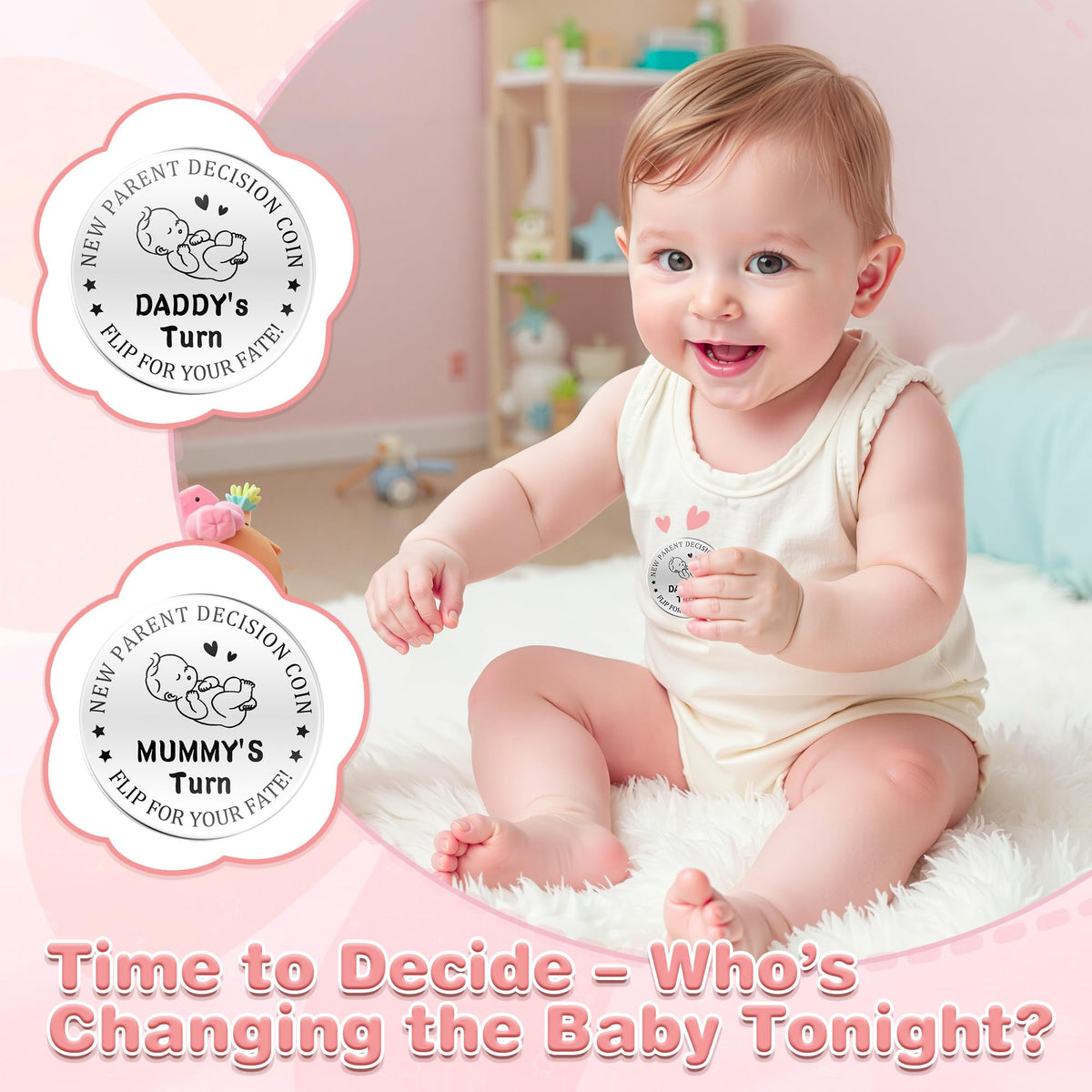 Looca double-sided decision coin adds playful moments to daily choices.