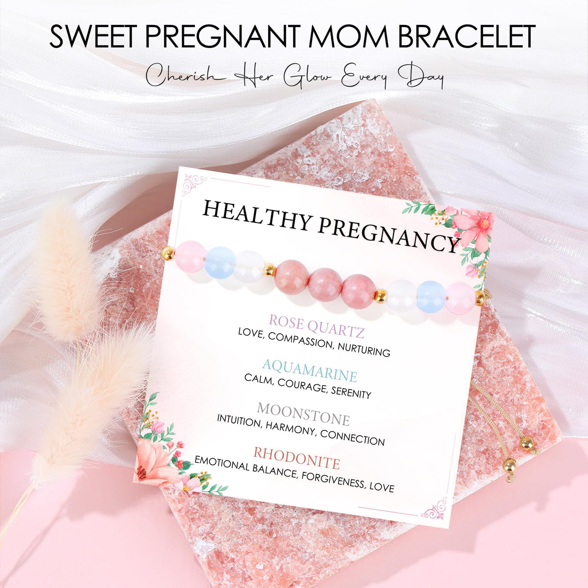 Looca pregnancy bracelet symbolizes support and connection during the journey.
