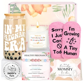Looca pregnancy gift cup with lid offers a practical hydration companion for moms-to-be.