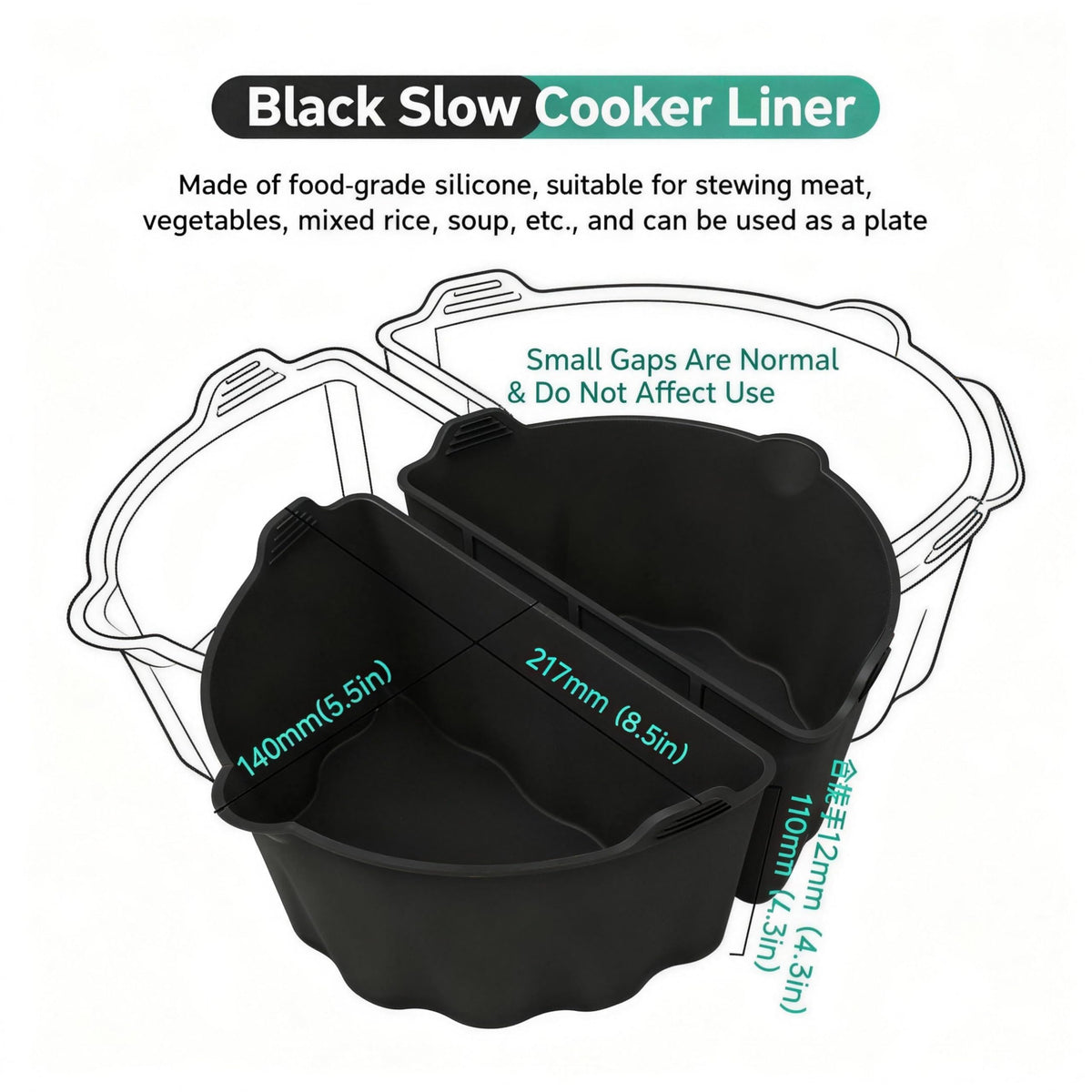 Loodkyoo durable silicone stays flexible without warping during long cooks