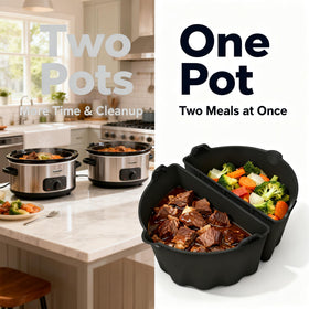 Loodkyoo two-meals-at-once divider lets you cook different meals in one pot