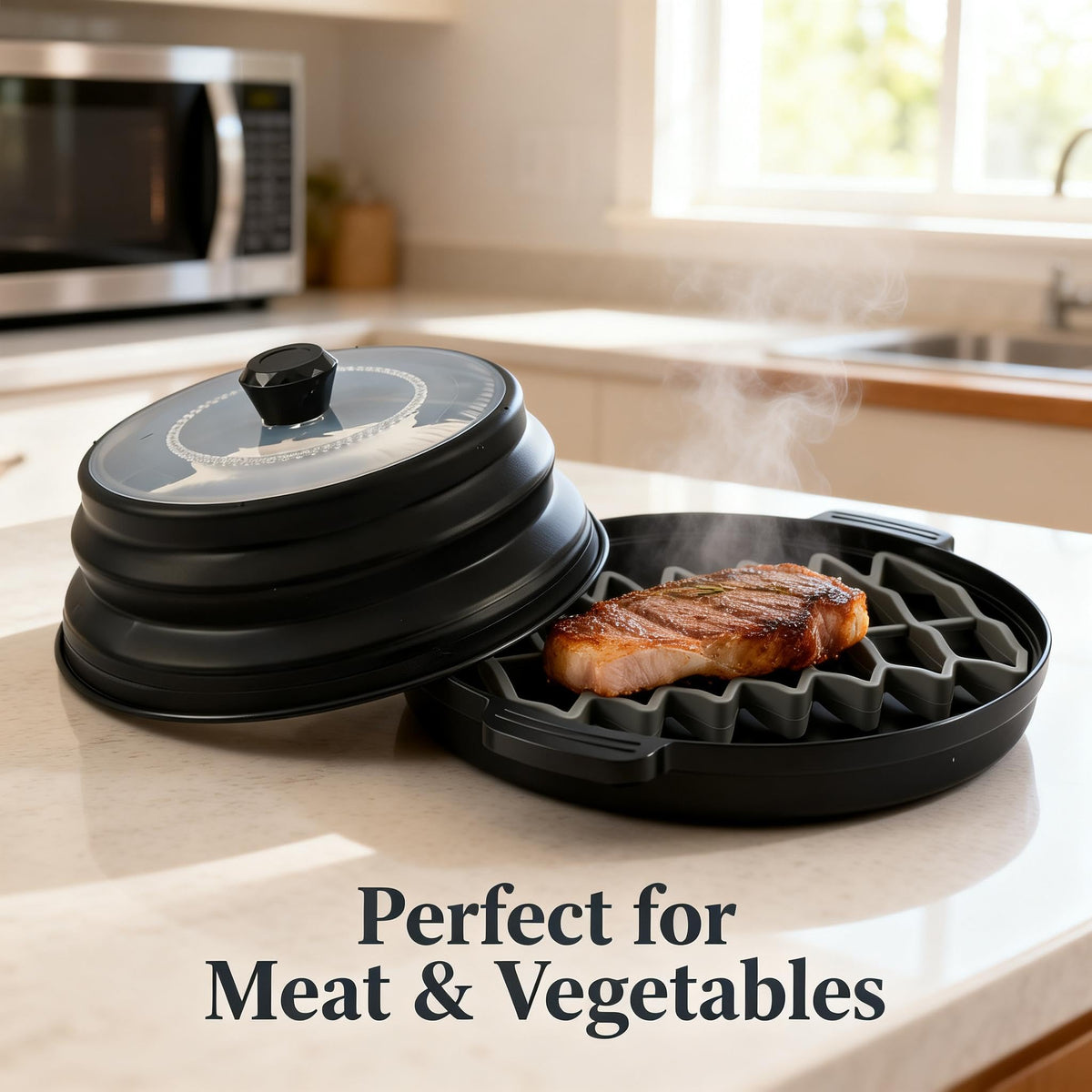 Loodkyoo versatile use for bacon, veggies, and more.