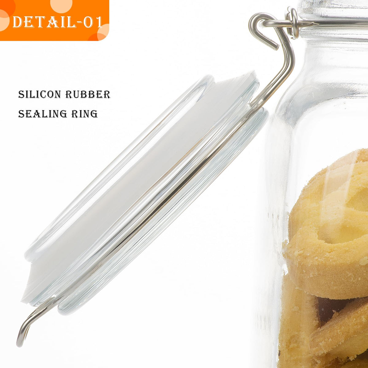 LOOIOOJ wide-mouth jar simplifies filling and thorough cleaning by hand