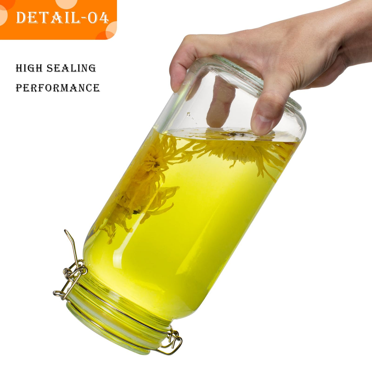 LOOIOOJ flour sugar oats storage jar keeps ingredients organized and reachable.