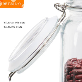 LOOIOOJ wide-mouth jar eases filling and cleaning with minimal residue.