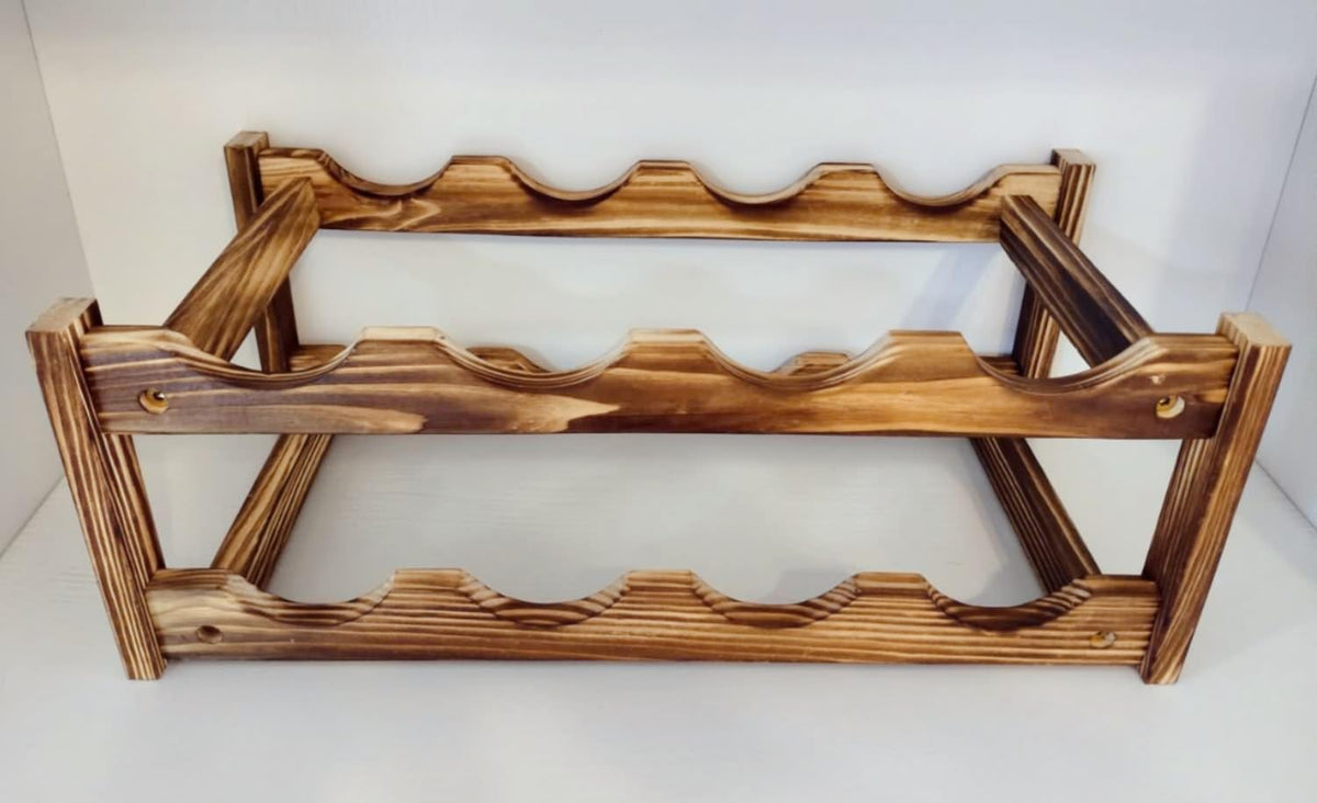 LoongZDD countertop wine organizer on a stylish kitchen counter for everyday use.