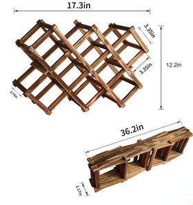 LoongZDD wine rack stored under cabinet for compact kitchen organization.