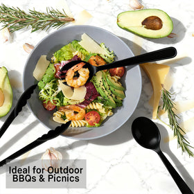 LOOWVY durable 9-inch utensils design complements any table setting