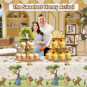 Lopeastar Winnie gender reveal decor for stylish dessert tables.