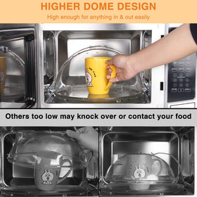 Lopeztek BPA-free microwave cover is transparent for easy monitoring