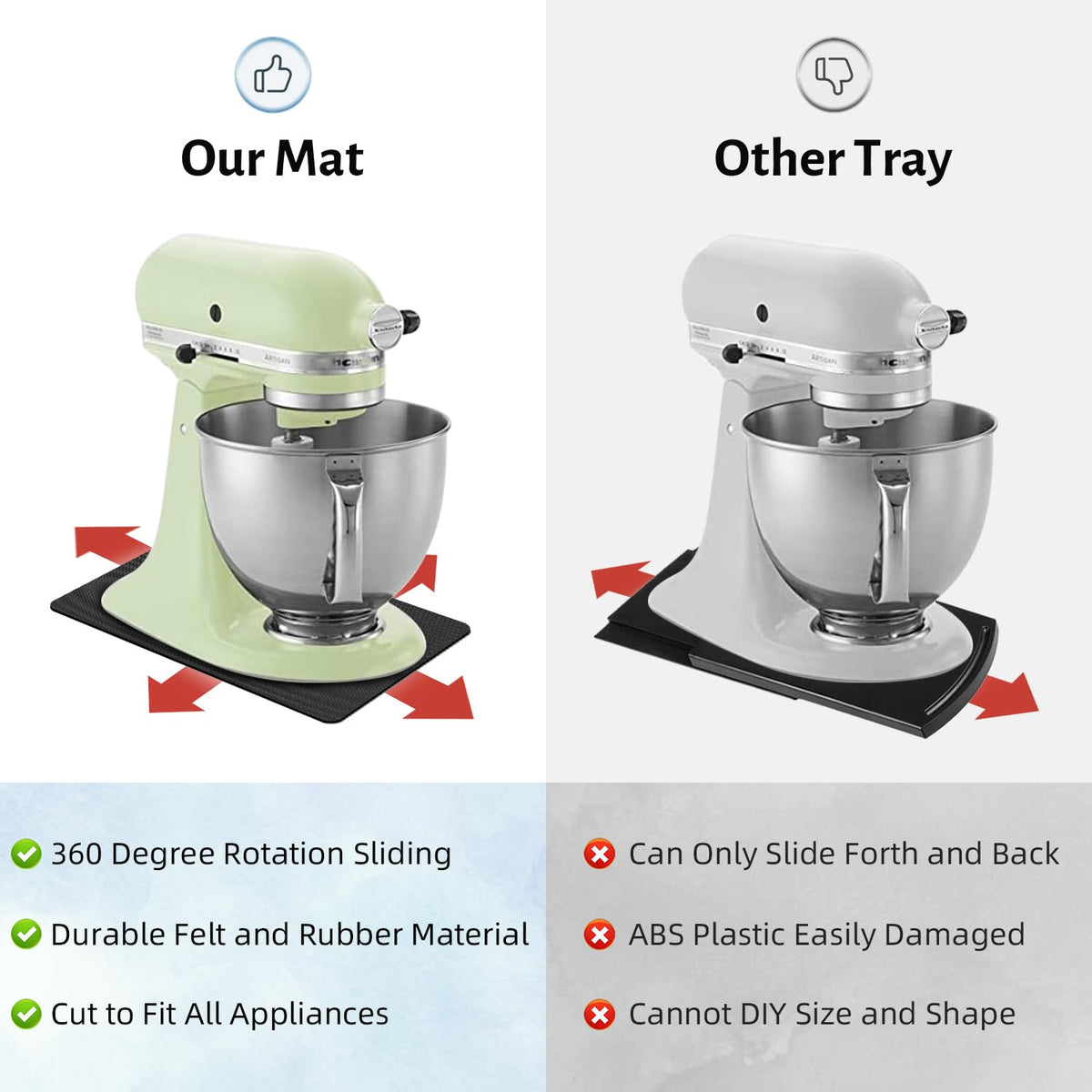LOPNUR toaster oven slider supports heavy removal and placement