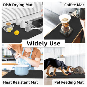 LOPNUR fast-drying mat minimizes drying wait between uses.