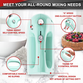 Beaters from Lord Eagle mixer deliver even mixing for batters and creams.