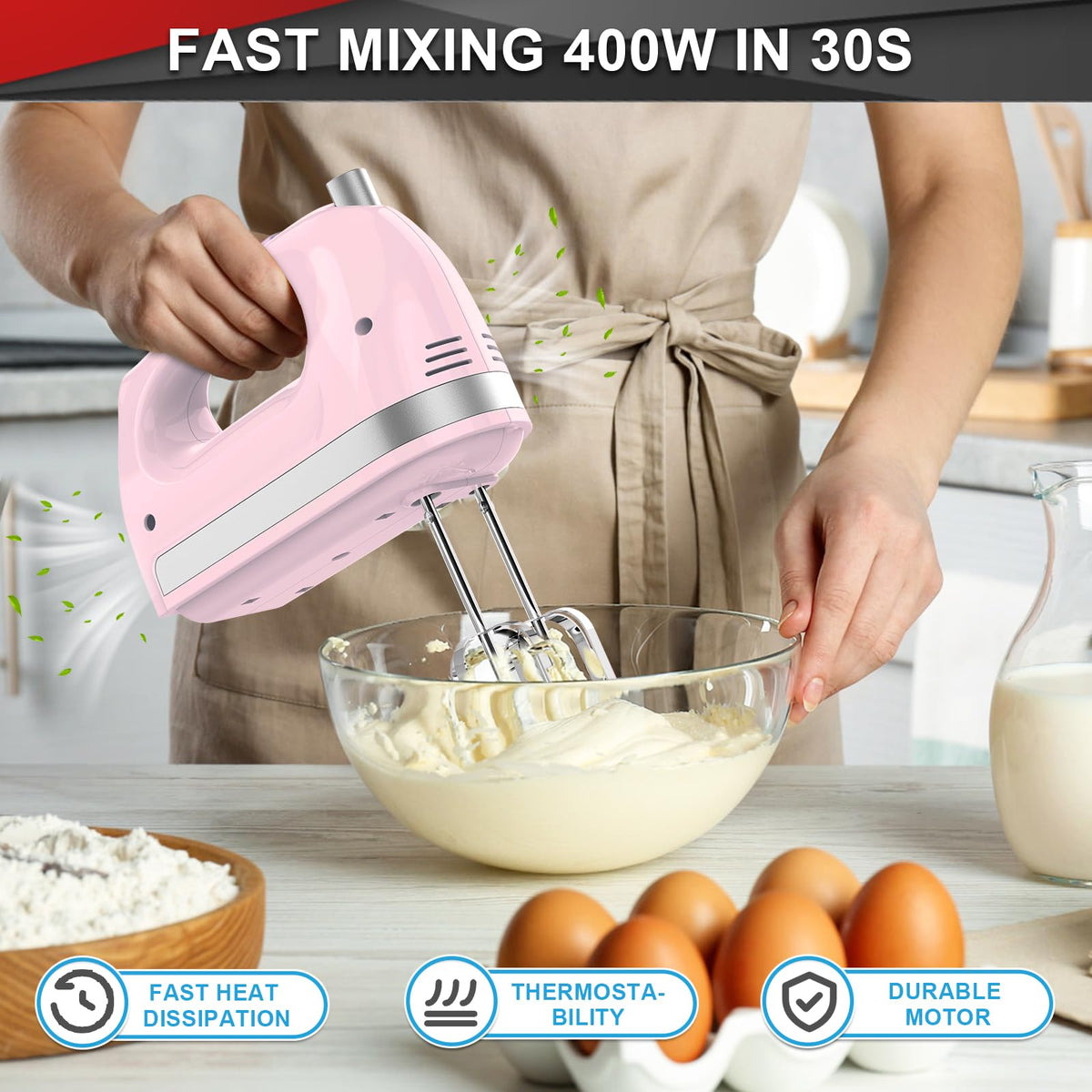 Lord Eagle hand mixer eject button for safe attachment changes