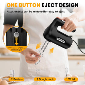 Lord Eagle silicone spatula ideal for scraping and folding batter.